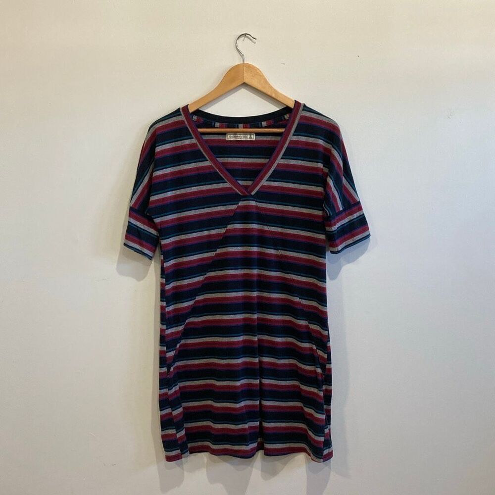 Abercrombie & Fitch Tee Shirt Dress Stripes size Small